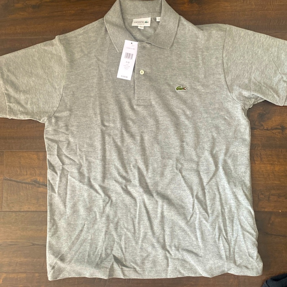 Men’s Lacoste Grey Classic Fit Polo